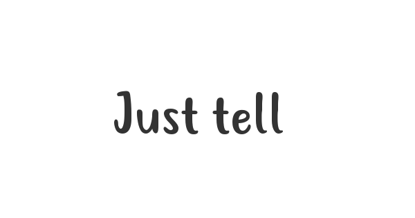 Just tell me what font thumb